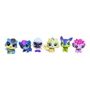 Lot of 6 LPS Littlest Pet Shop Mini Figures 1" - 1.25"